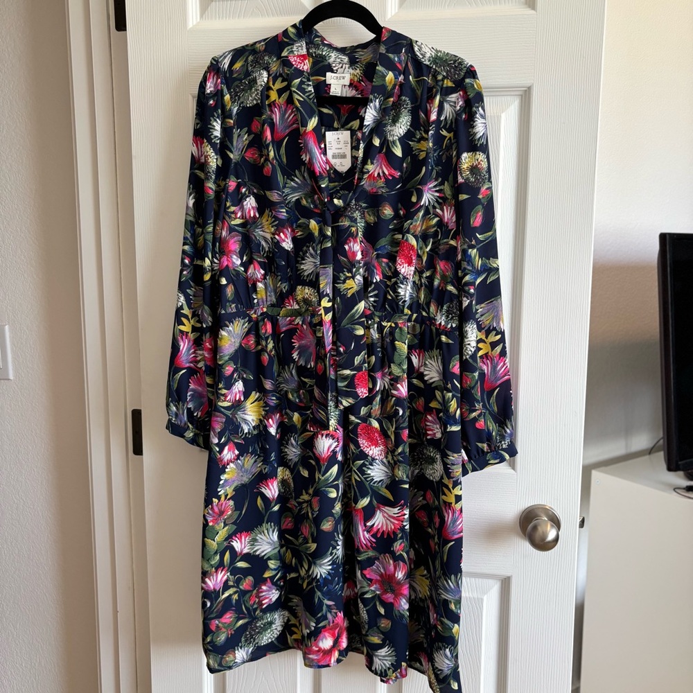 J. Crew Multicolor Floral Dress